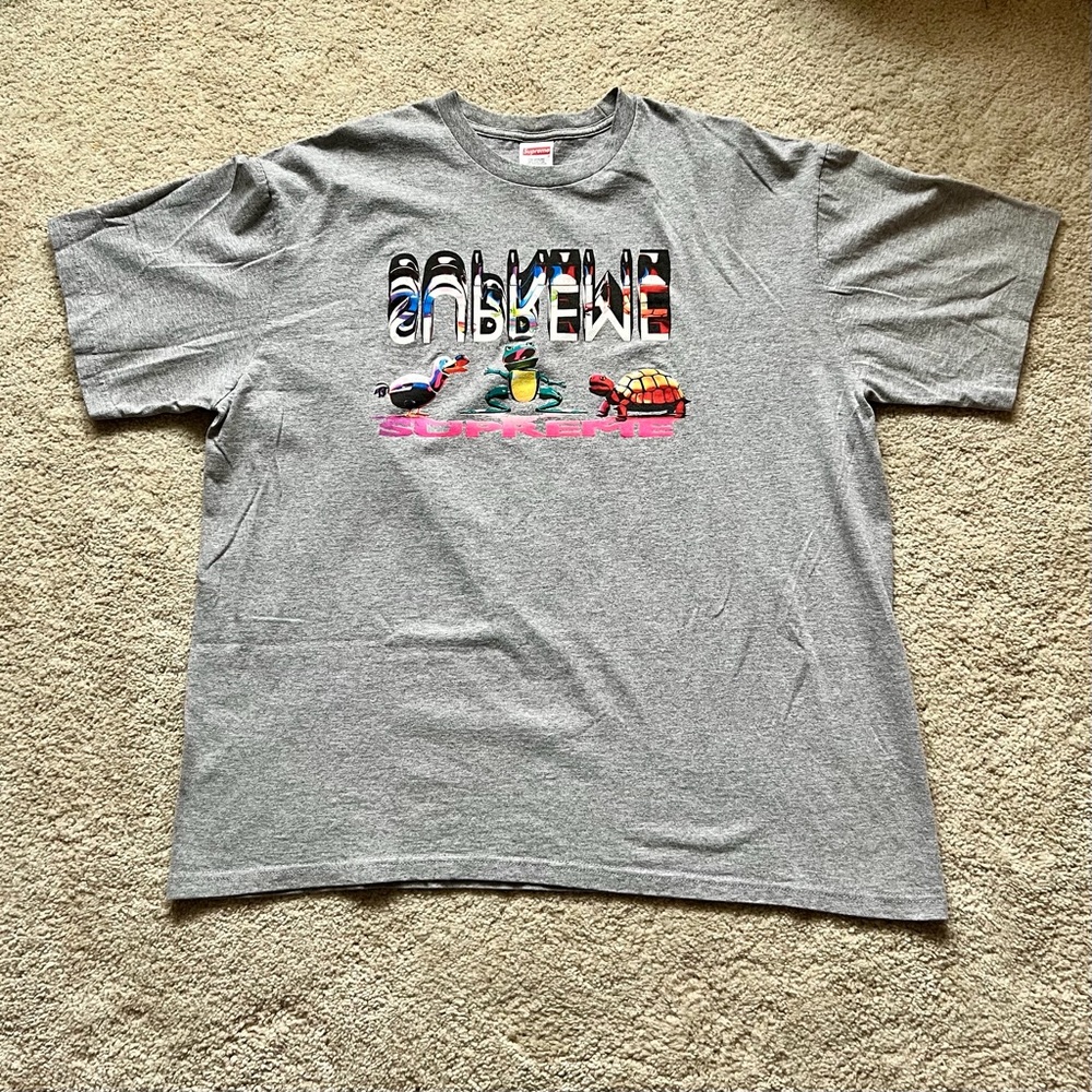 Supreme Friends Graphic T-Shirt in Grey